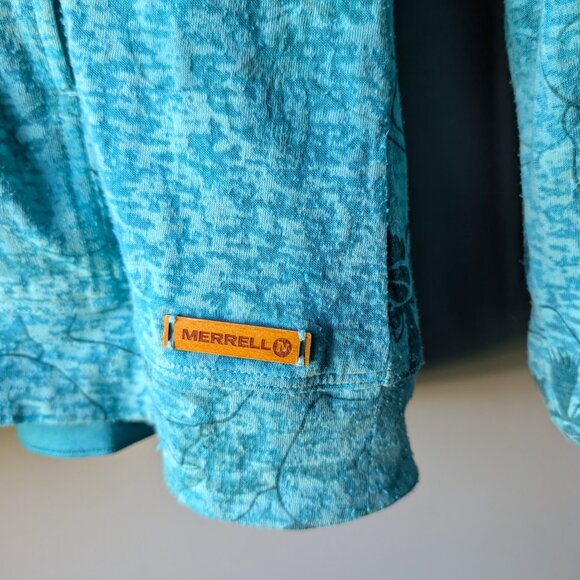 Merrell lightweight blue/aqua full zip jacket (opti-wick) - Picture 5 of 5